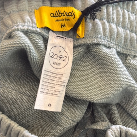 Allbirds Men's Mint Joggers Size Medium - Picture 4 of 10
